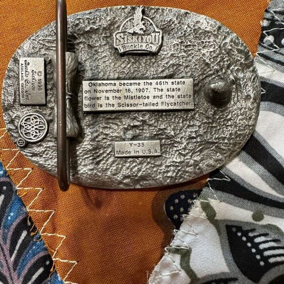 Oklahoma Buckle with Stagecoack Vintage - Picture 2 of 4